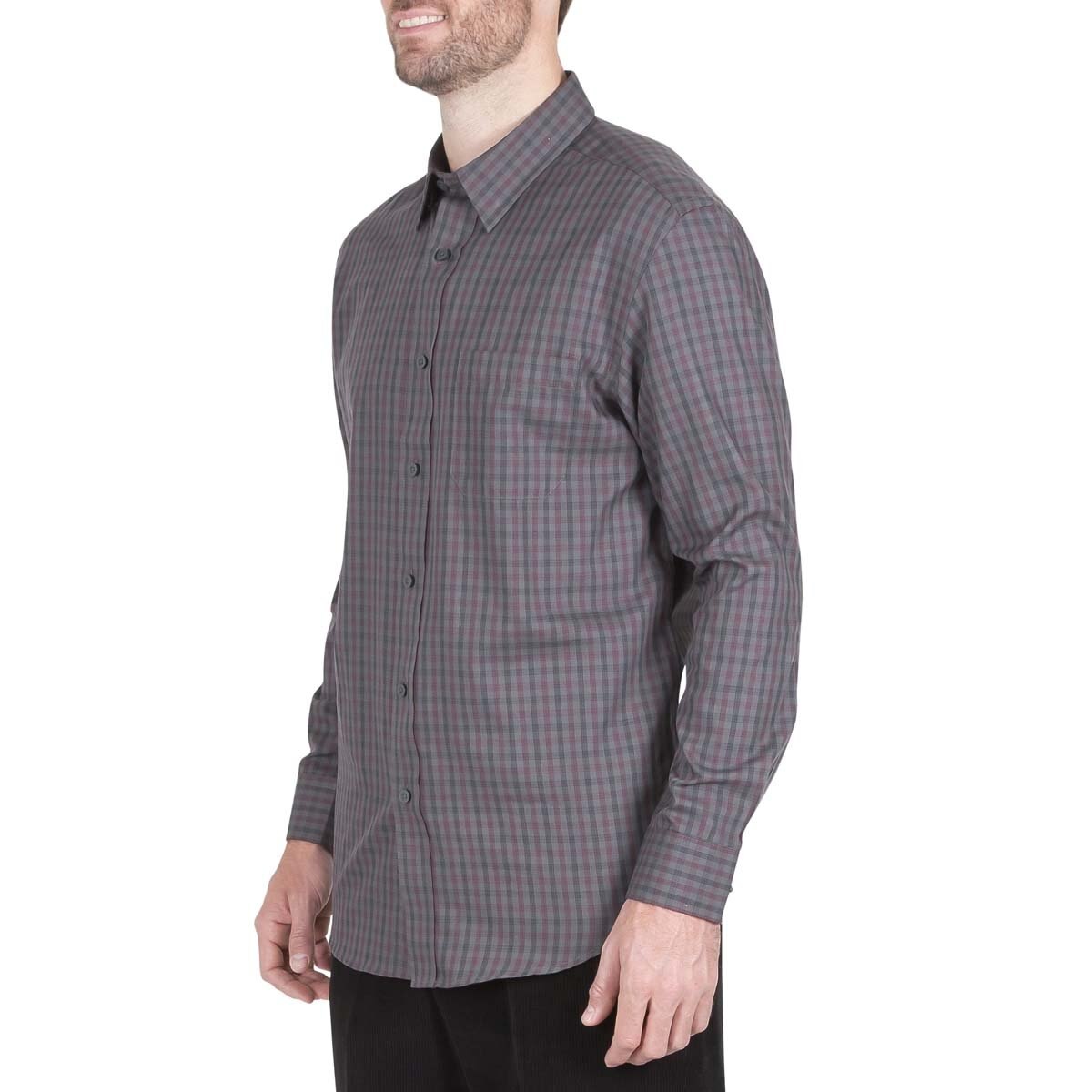 Camisa Manga Larga a Cuadros para Caballero Haggar