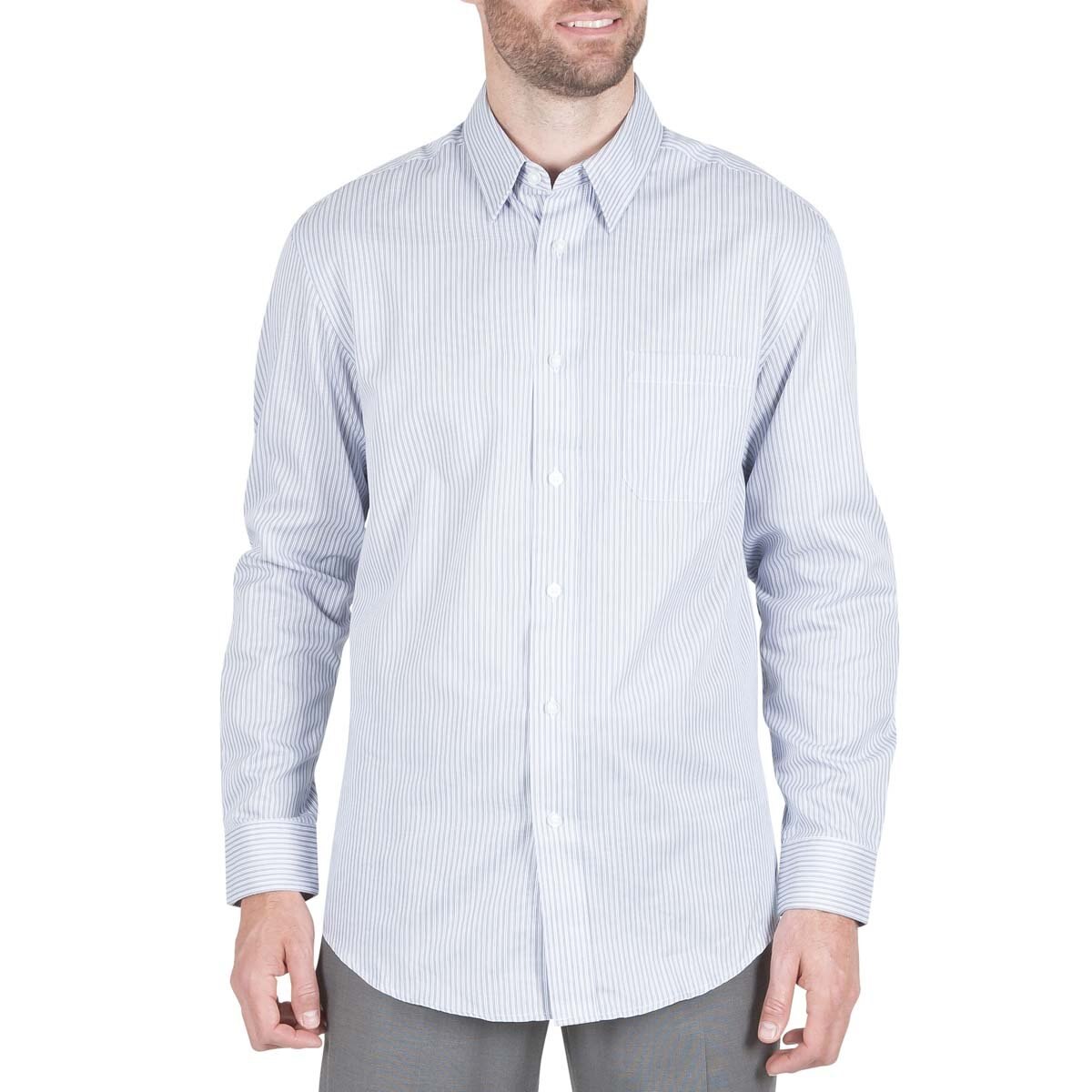 Camisa Manga Larga a Rayas para Caballero Haggar