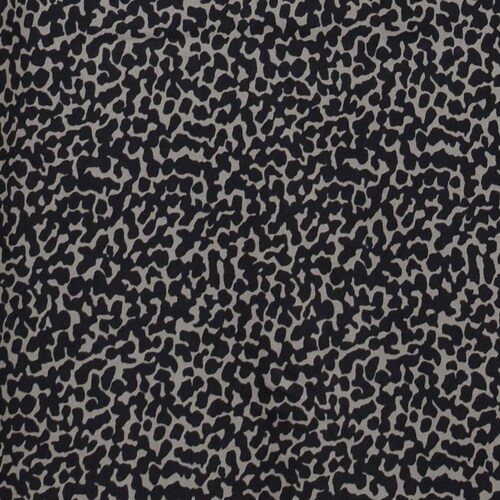 Camisa Negra Estampada Animal Print de Manga Corta para Caballero Fukka
