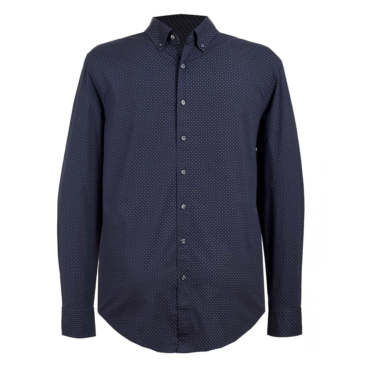 Camisa Estampada de Manga Larga para Caballero Jeanious