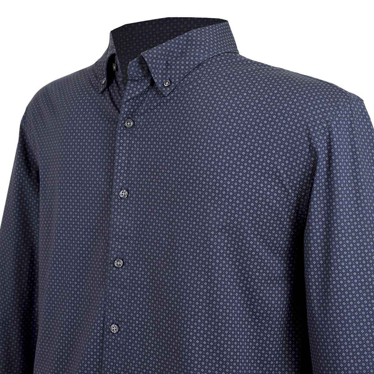 Camisa Estampada de Manga Larga para Caballero Jeanious