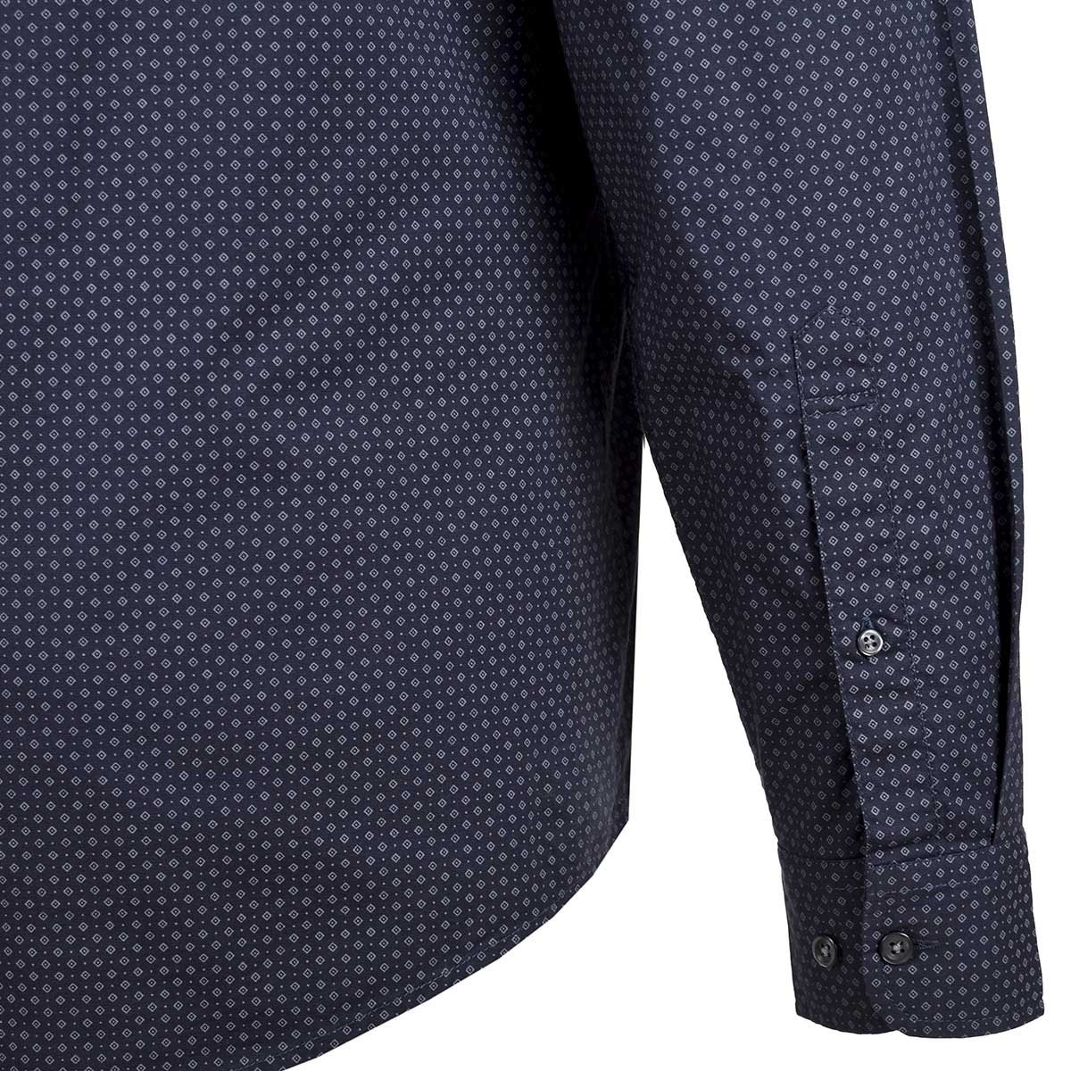 Camisa Estampada de Manga Larga para Caballero Jeanious