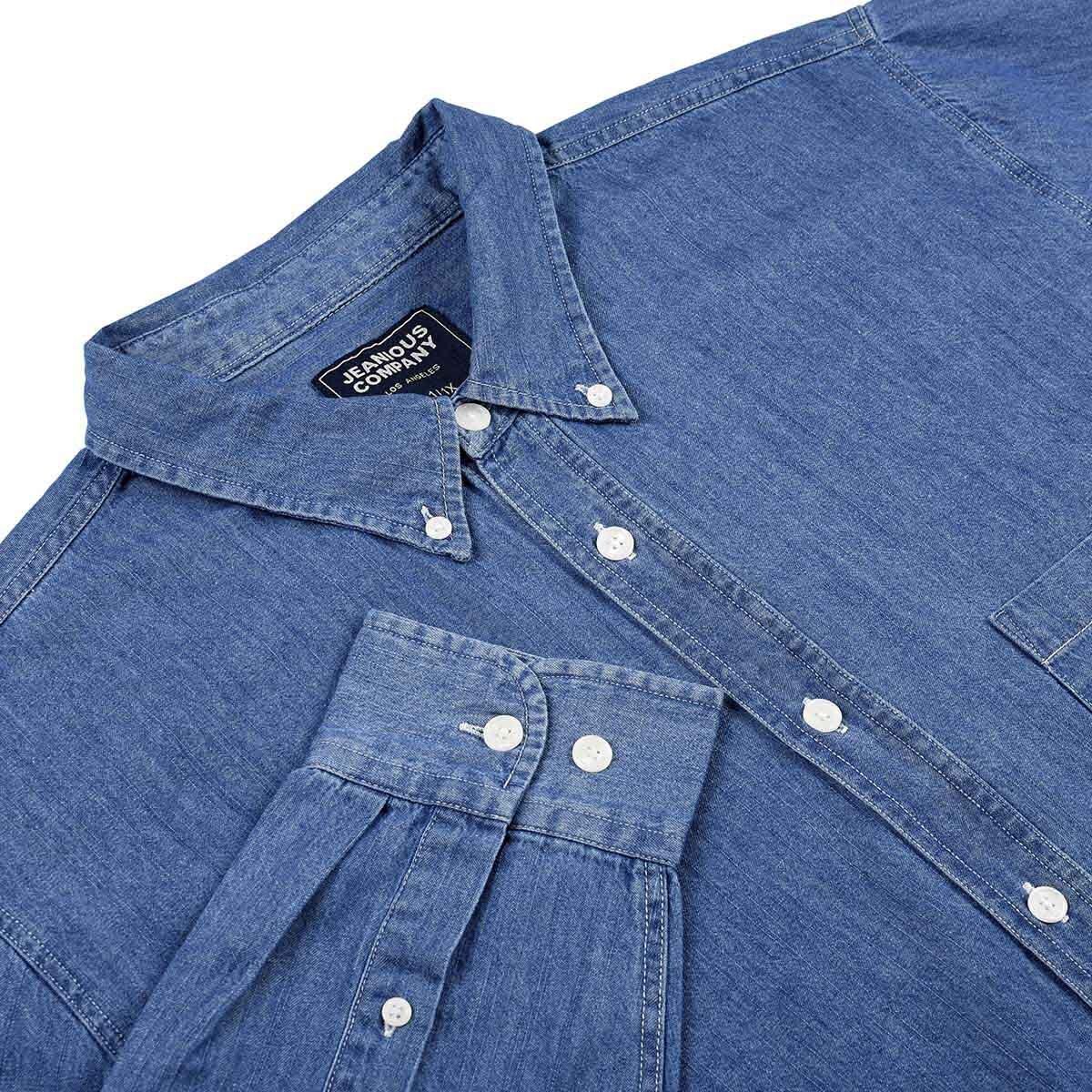 Camisa de Mezclilla Manga Larga para Caballero Jeanious