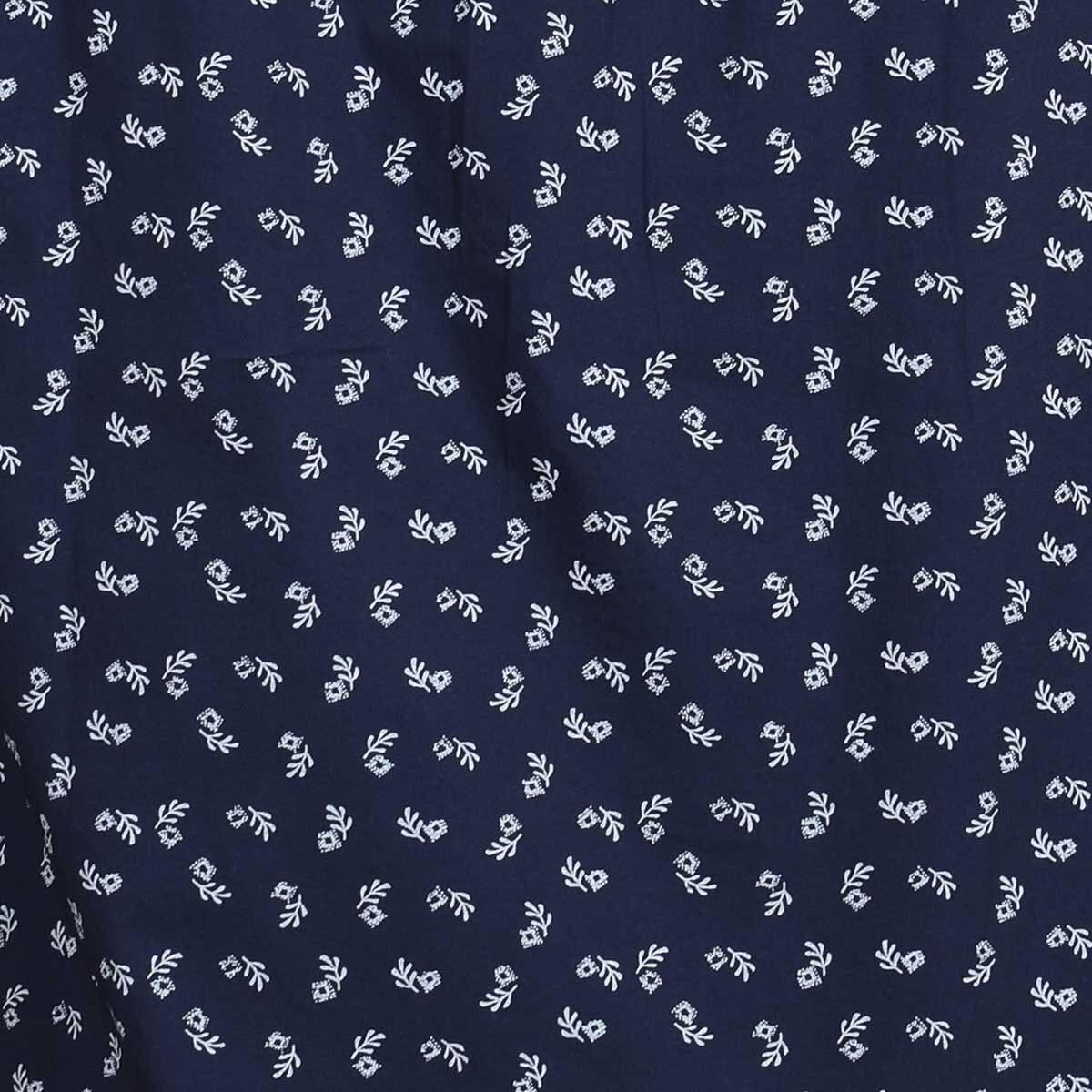 Camisa Azul de Manga Larga con Estampado de Flores para Caballero J. Opus