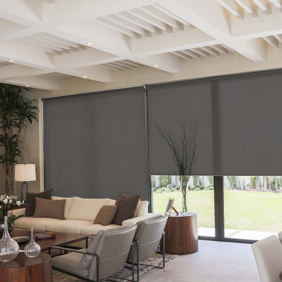 Persiana Enrollable Translucida Voguish 1.60 X 2.50 Gris Classic