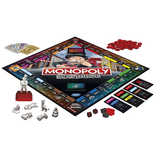 Juego de Mesa Monopoly para Malos Perdedores Hasbro