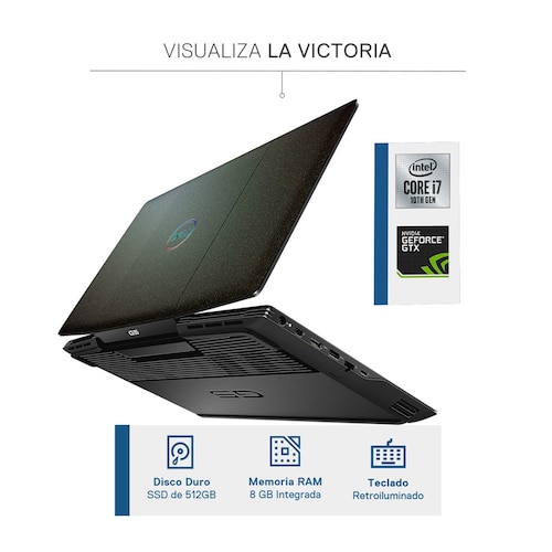 Laptop Negra Dell Inspiron G5 15 5500