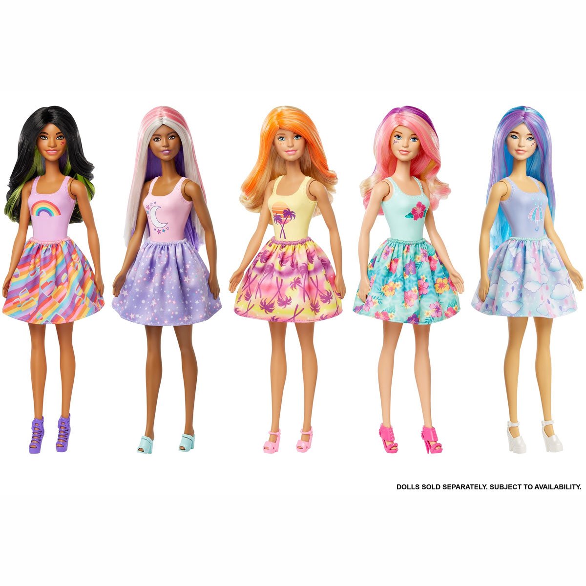 Muñeca barbie color online reveal surtido de comida