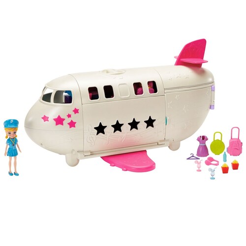Polly Pocket Set de Juego el Jet Privado de Polly Mattel