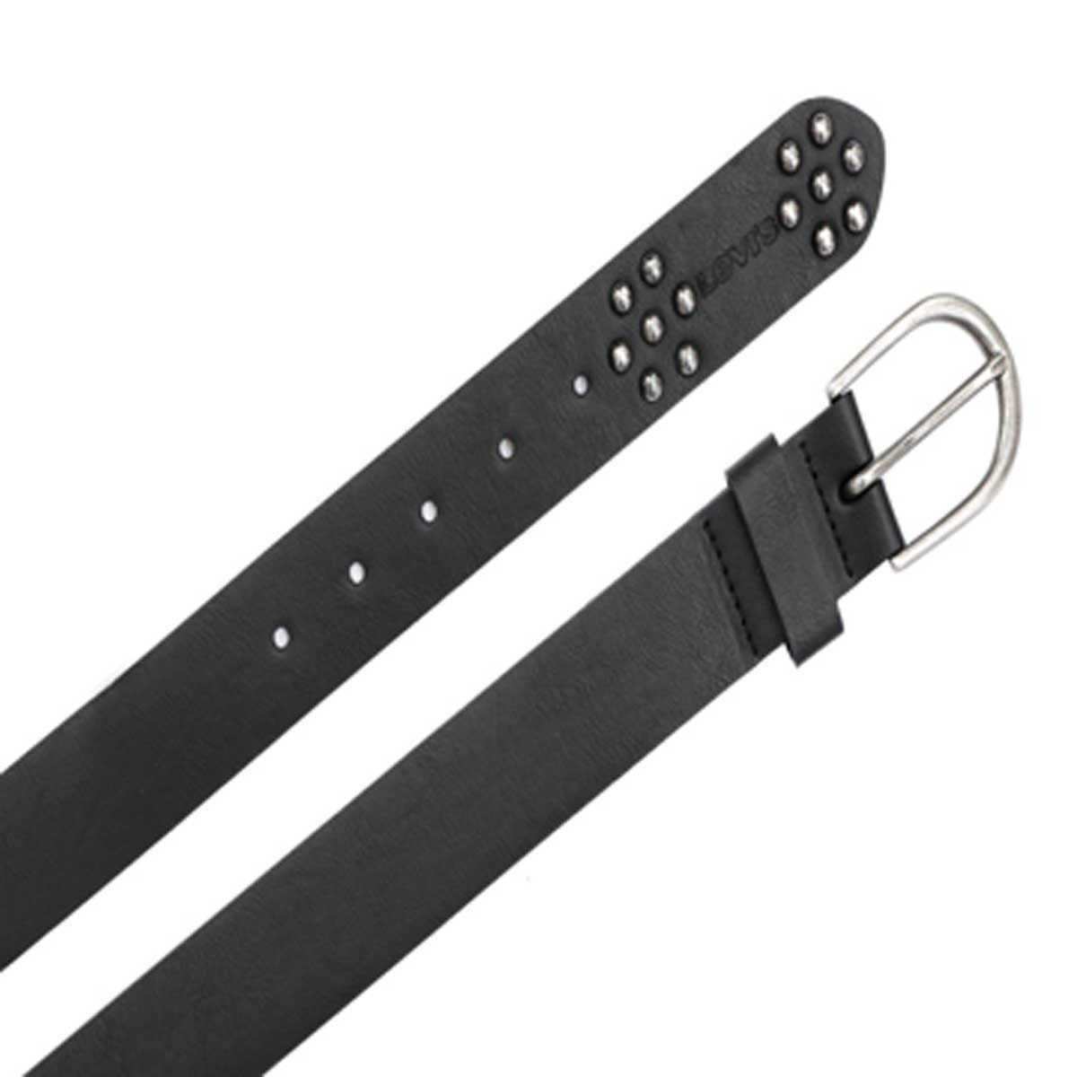 Cinturón Negro Hebilla Metálica Levis para Dama