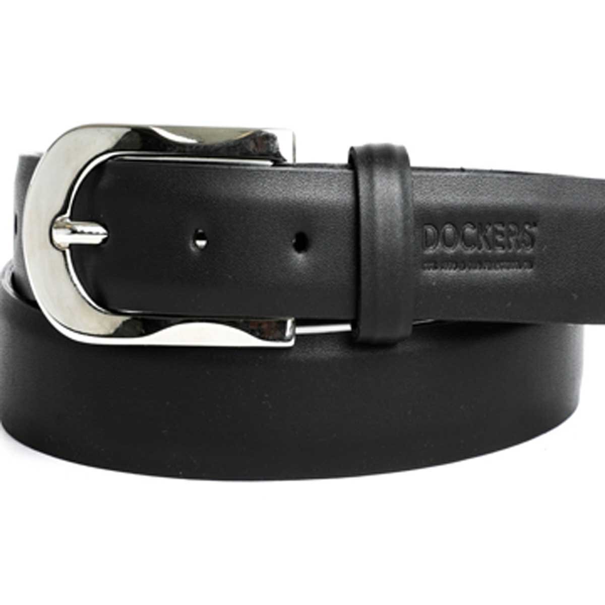 Cinturón Negro de Cuero una Vista Dockers para Dama