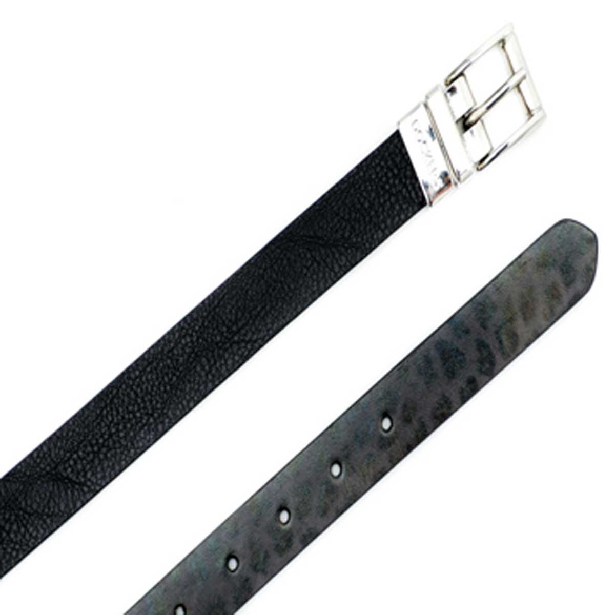 Cinturón Negro Fibra de Cuero Reversible Dockers para Dama