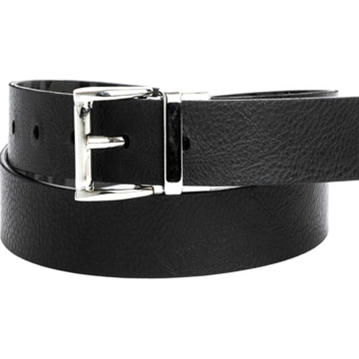 Cinturón Negro Fibra de Cuero Reversible Dockers para Dama