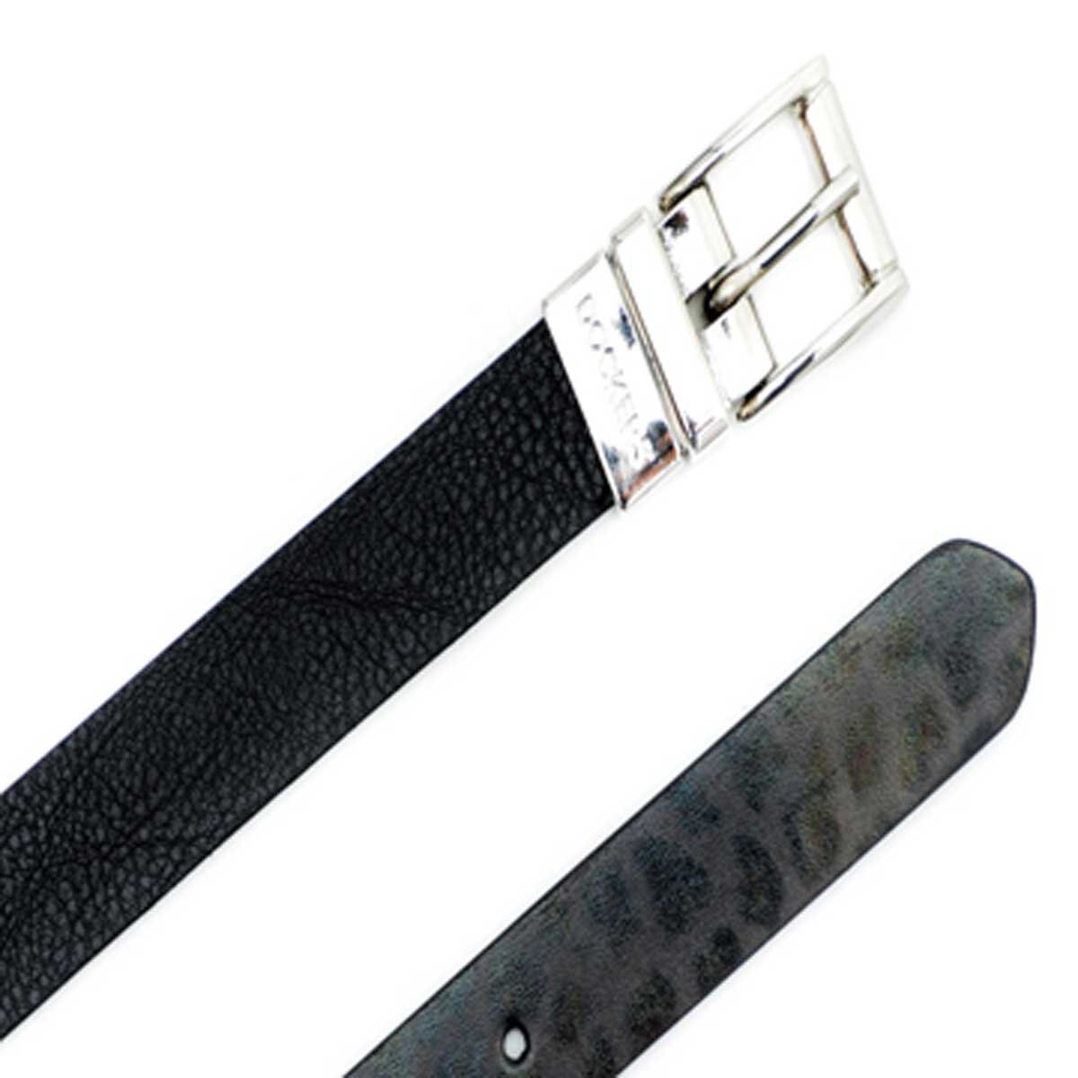Cinturón Negro Fibra de Cuero Reversible Dockers para Dama