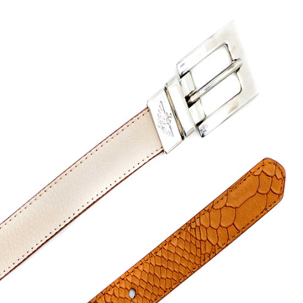 Cinturón Crema de Cuero Reversible Dockers para Dama