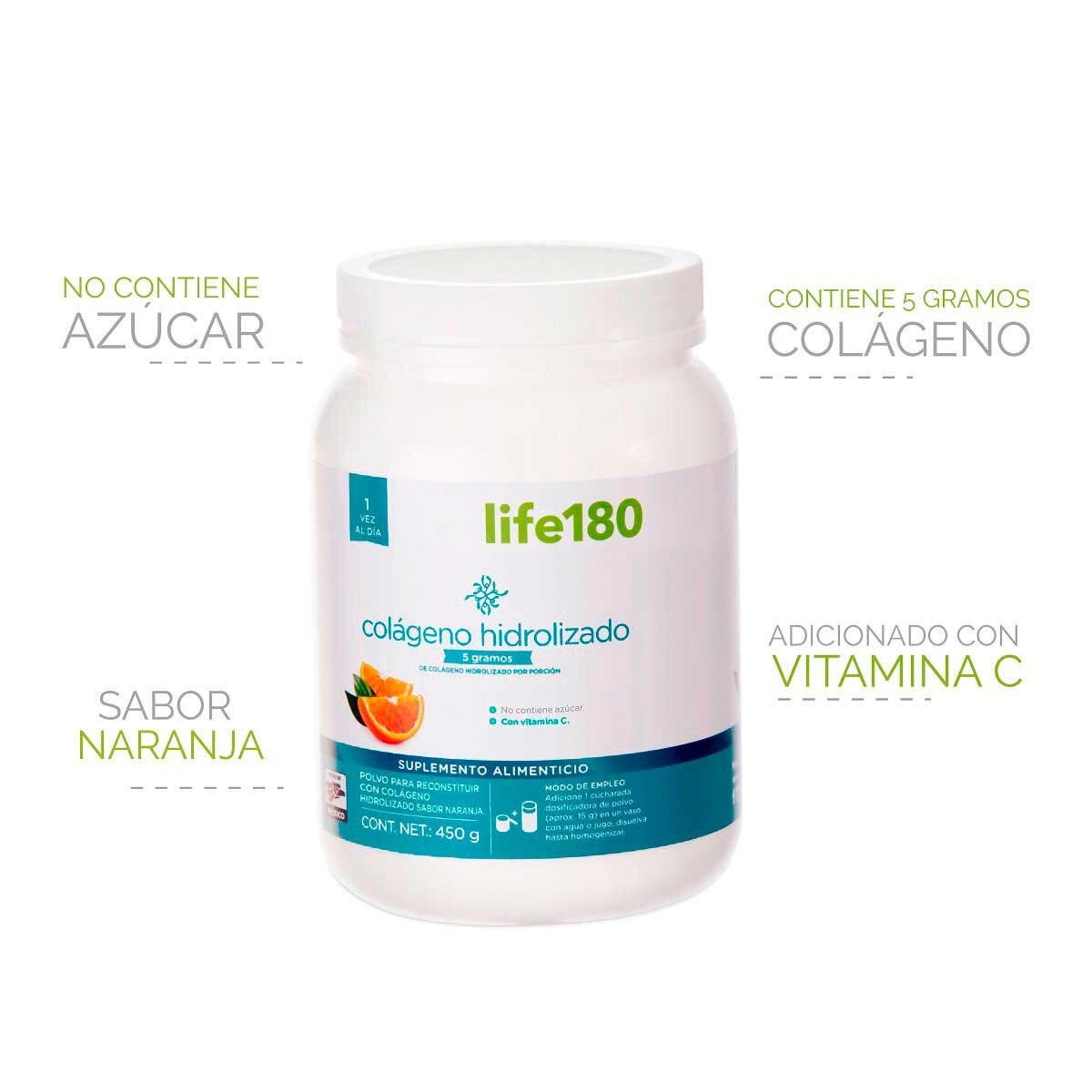 Colágeno Hidrolizado en Polvo 5G Life 180