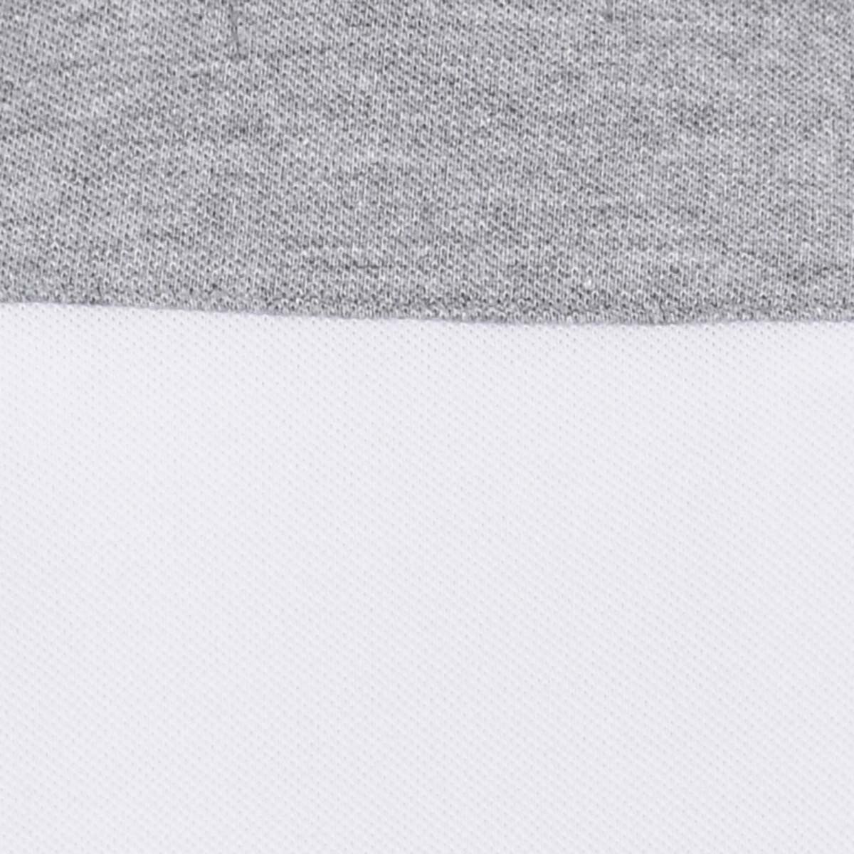Playera Polo Blanca Combinada en Hombros Manga Corta para Niño Royal Polo Club