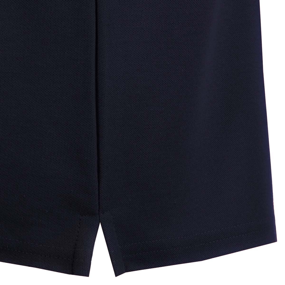 Playera Polo Azul Combinada en Hombros Manga Corta para Niño Royal Polo Club