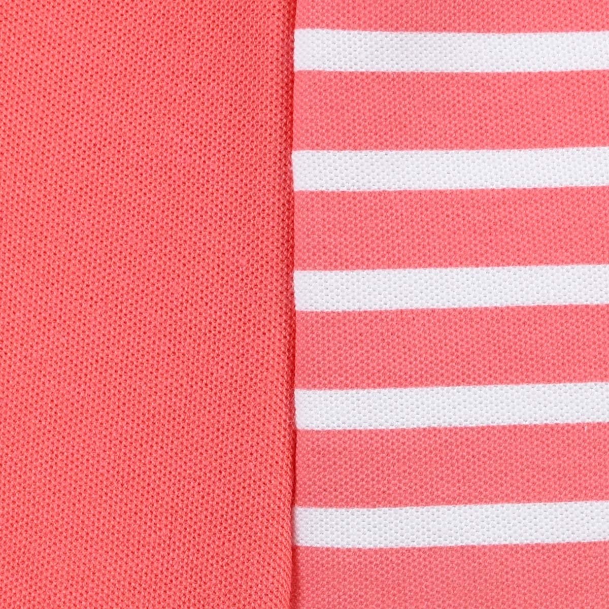 Playera Polo Naranja con Rayas Y Manga Corta para Niño Royal Polo Club