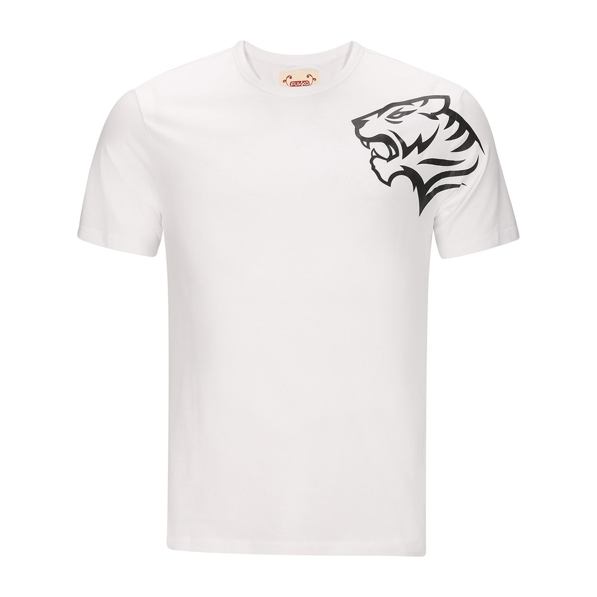 Playera Manga Corta con Estampado de Tigre para Caballero Fukka