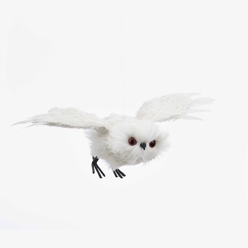 Búho Volador Color Blanco 25 Cm