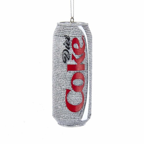 Colgante Coca-Cola de Resina Lata Coke Plata 7 Cm
