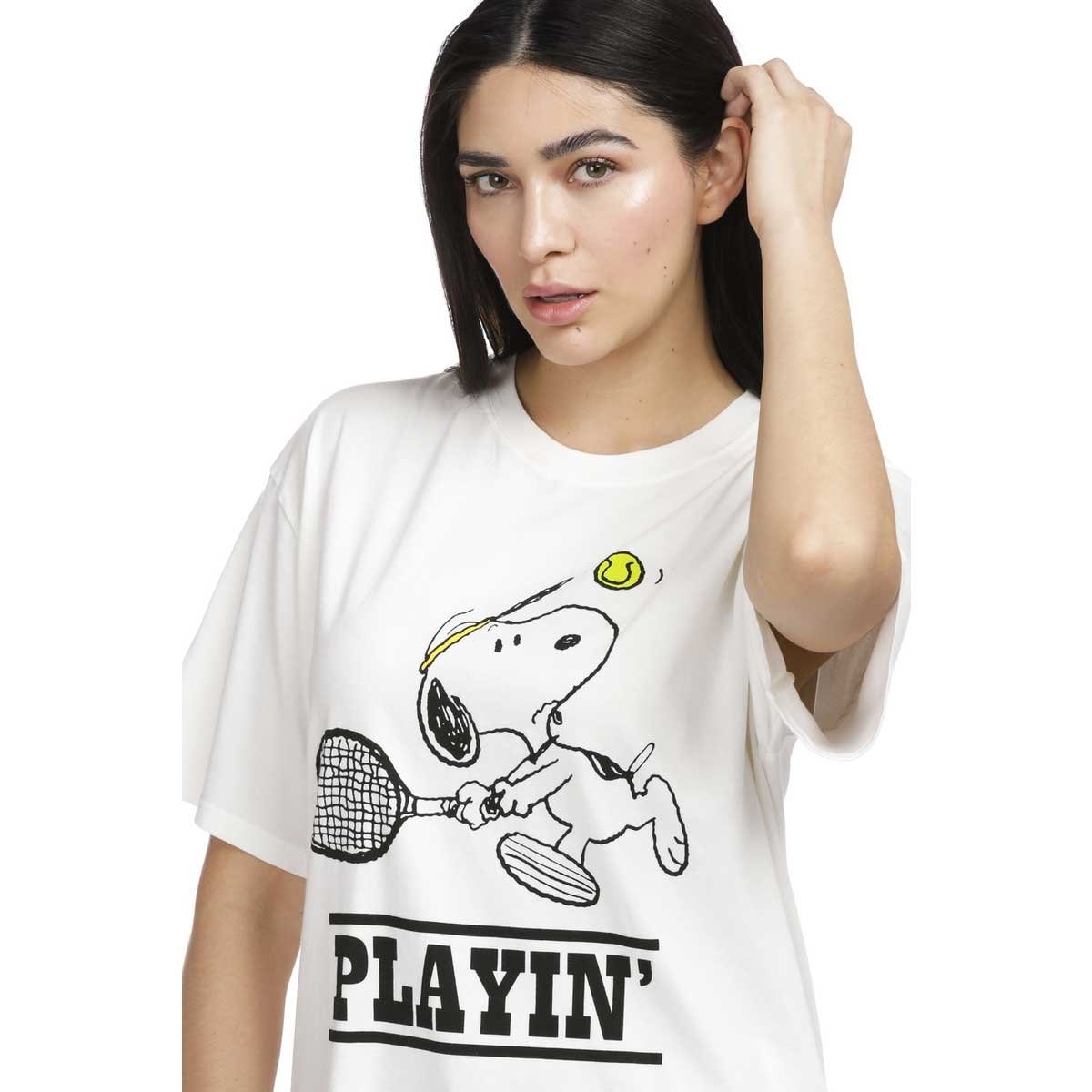 Venta > playera levis snoopy mujer > en stock