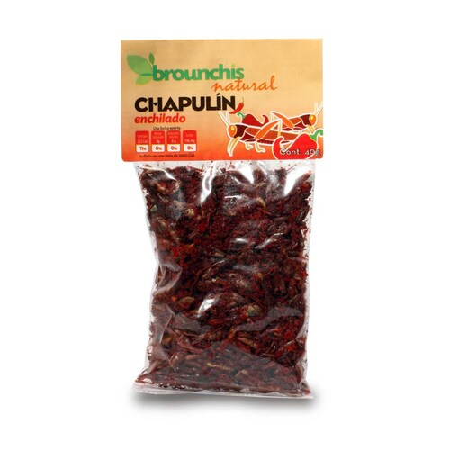 Chapulin con Chile 40 Gr Brounchis