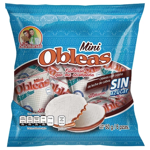 Mini Oblea con Cajeta Sin Azucar 60 Gr las Sevillanas