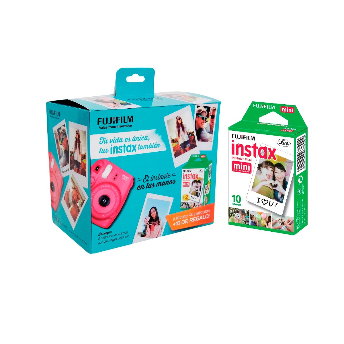 Paquete Películas Instax (40 Películas + 10 de Regalo)