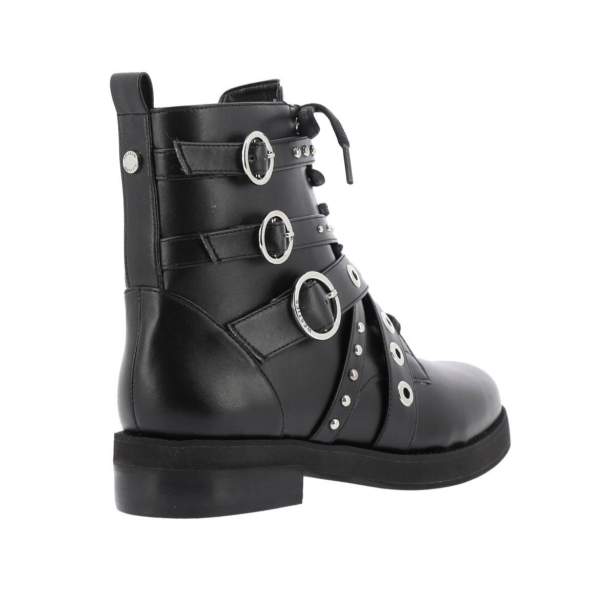 Botín Estilo Combat Color Negro Westies