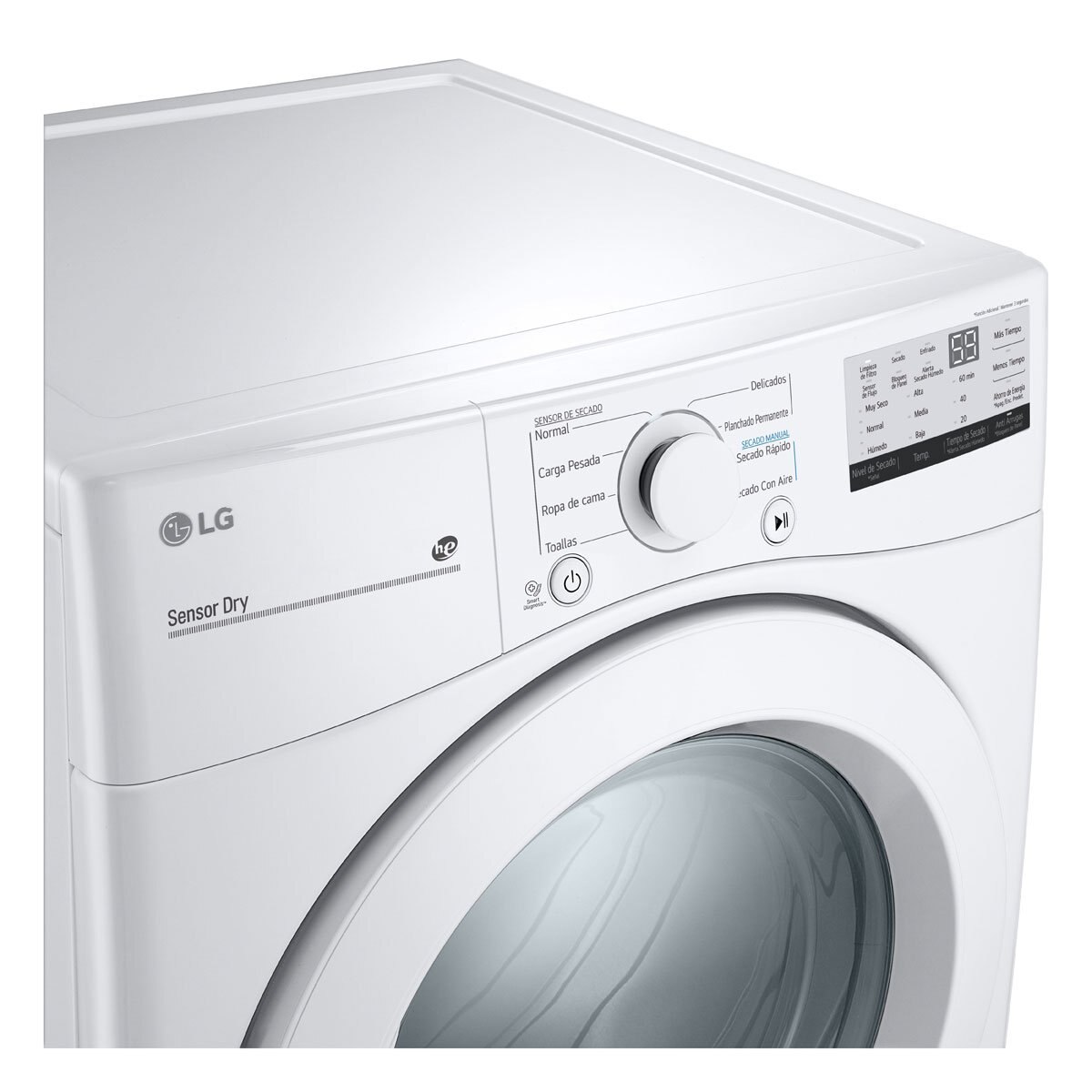 Combo Lavadora Secadora Y Pedestal Blanco Lg Carga Frontal Wm20Wv26W2.df20Wv2
