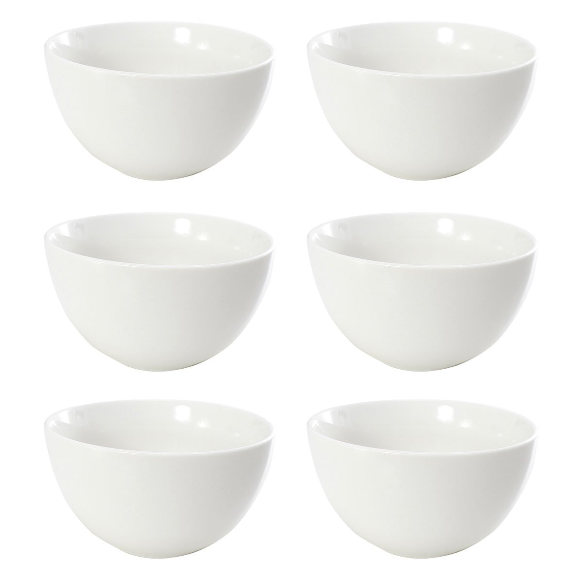 Bowl de Porcelana 5" con 6 Piezas Le Blanc B Crown Baccara
