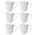Set de Taza de Porcelana de 360 Ml con 6 Piezas  Le Blanc Mug Crown Baccara