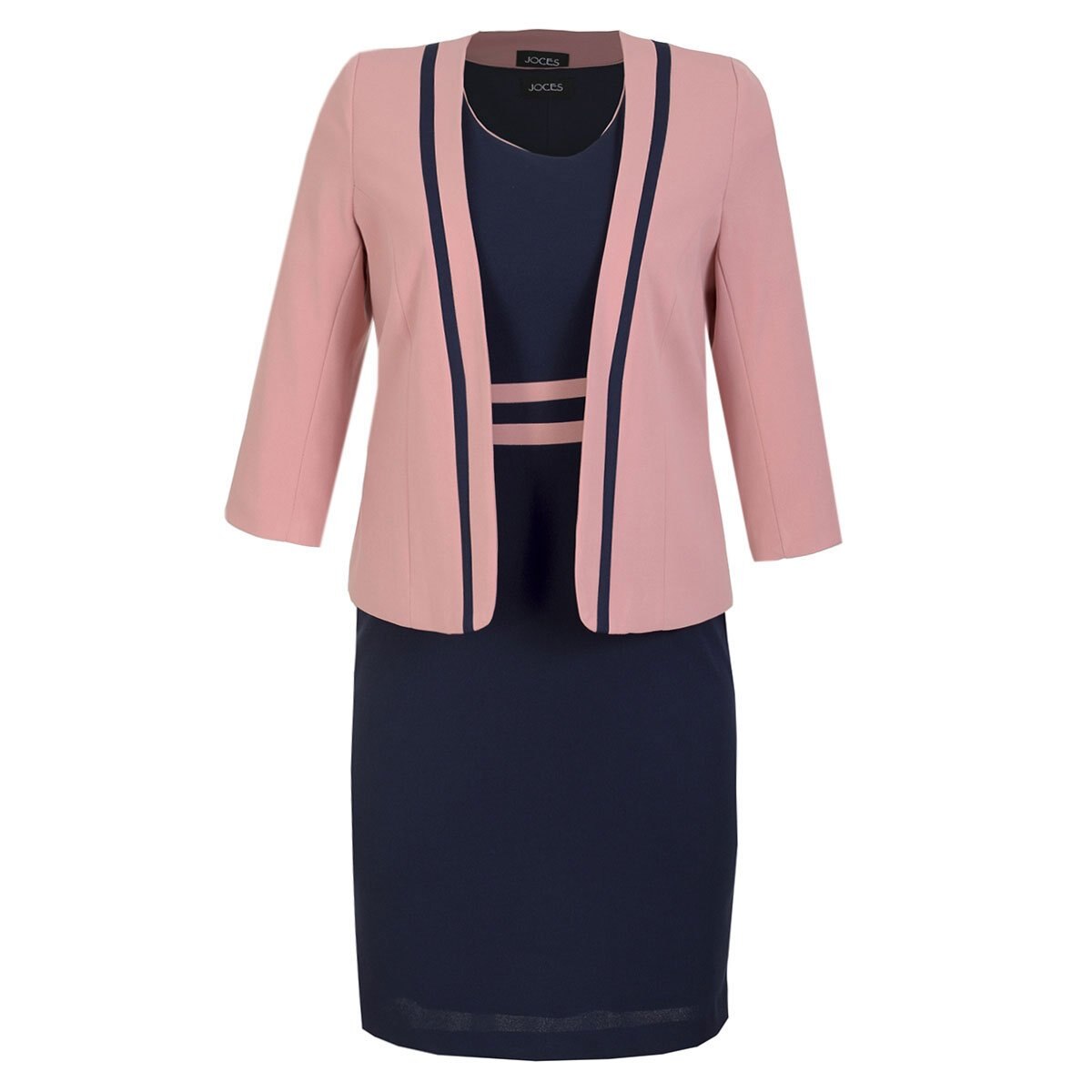 Conjunto Rosa Combinado Manga Corta Joces