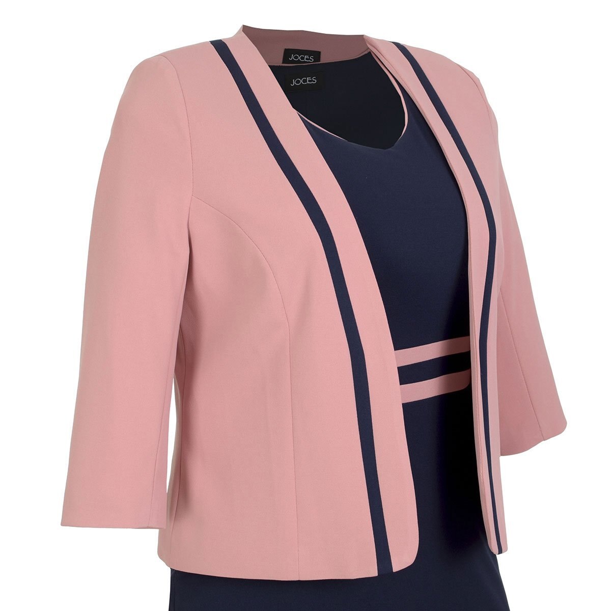 Conjunto Rosa Combinado Manga Corta Joces