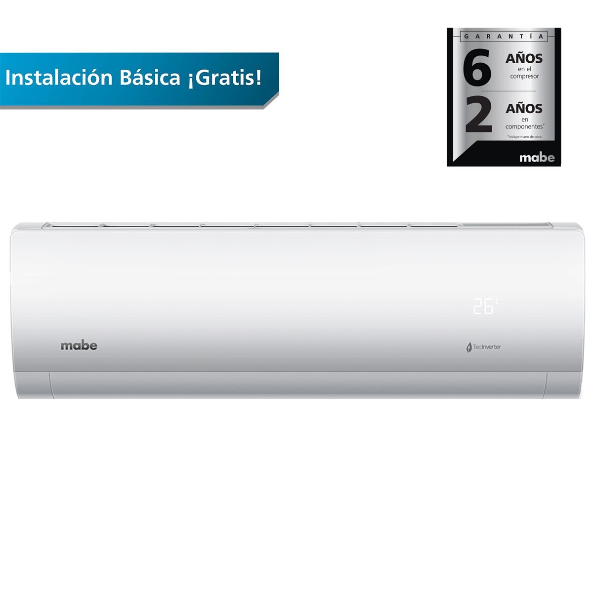 Minisplit 12000 Btus F-C 115V Blanco