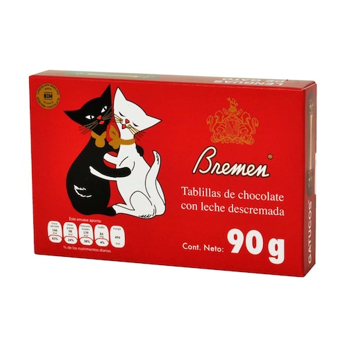 Chocolates Lenguas de Gato 90 G Bremen