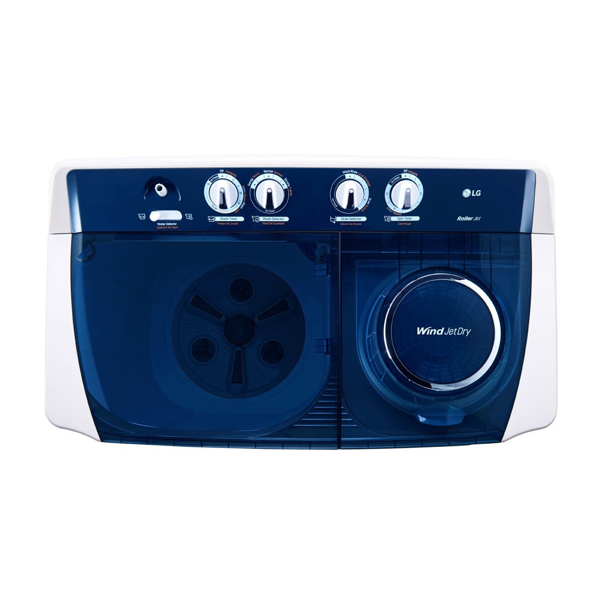 Lavadora Lg 17 Kg Doble Tina Wp17War Blanca