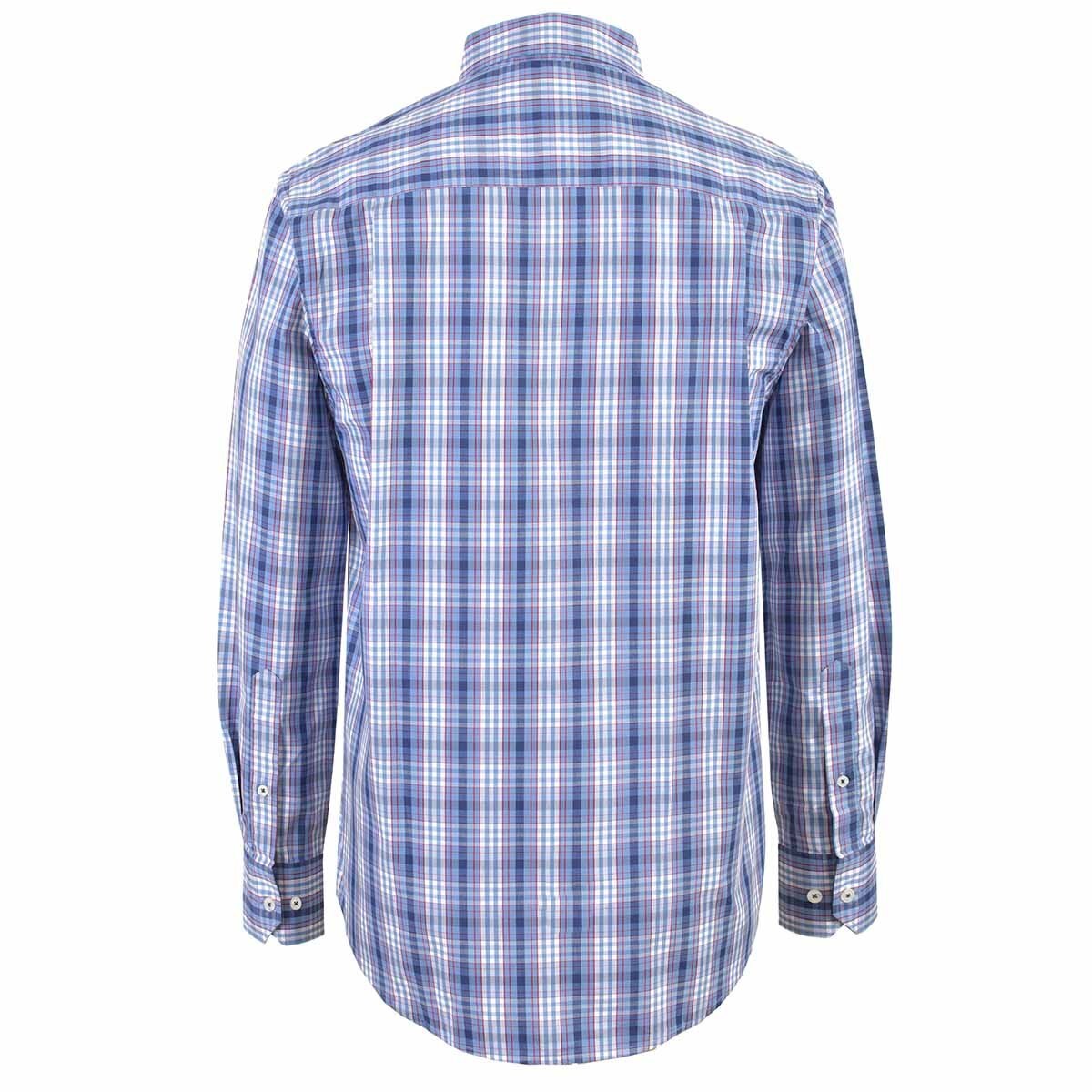 Camisa Azul Combinado Manga Larga Carlo Corinto Sport para Caballero