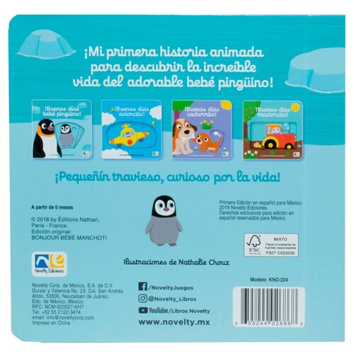 Buenos Días Bebe Pinguino Novelty
