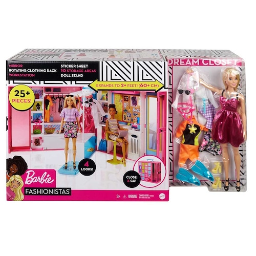 Barbie Fashionista Ropa Y Accesorios Closet de Ensueño