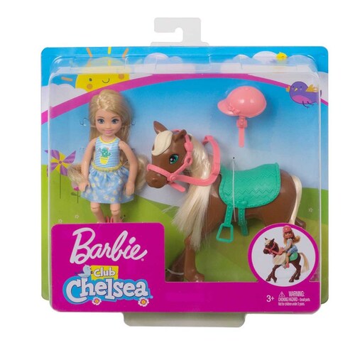 Muñeca Barbie Club Chelsea con Pony