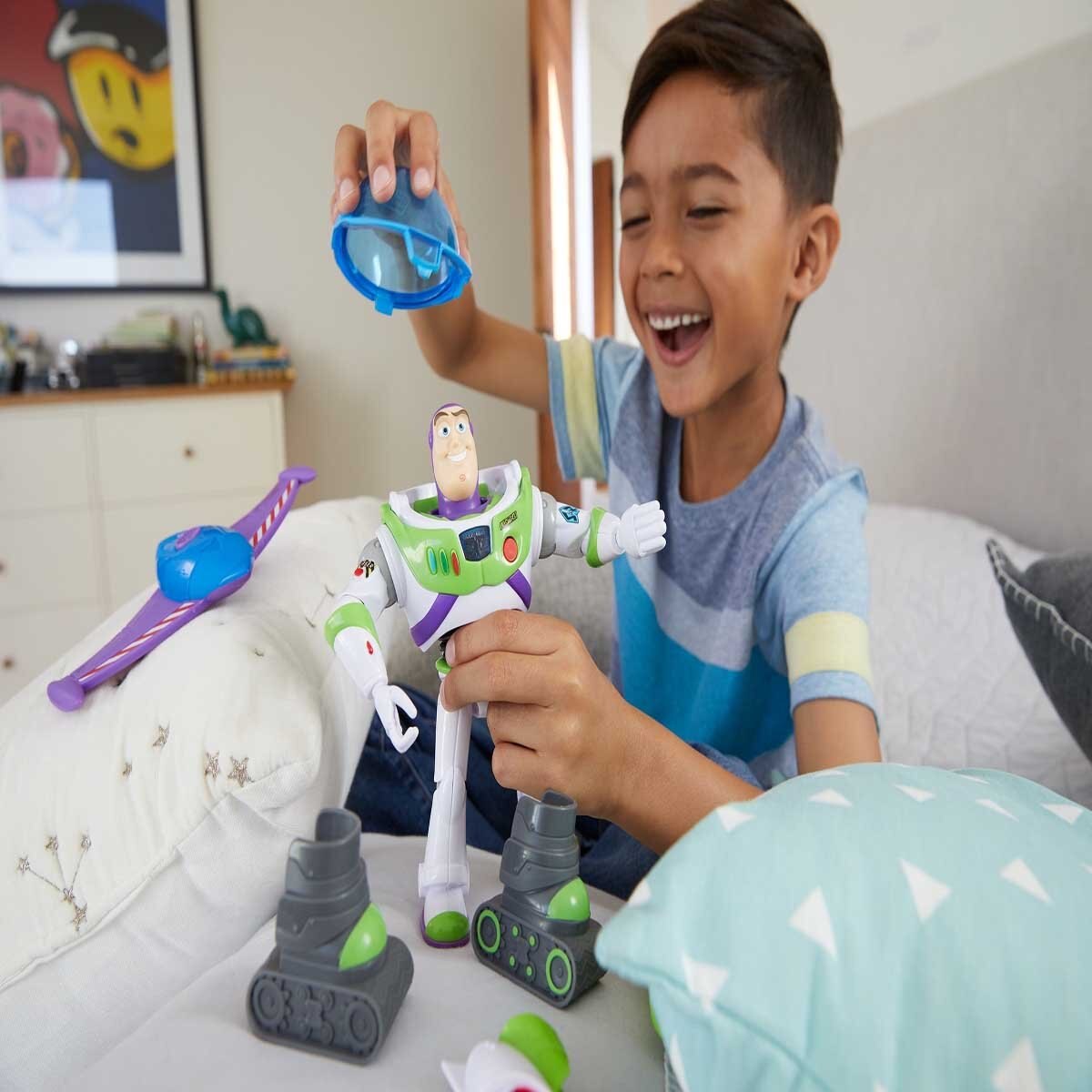 Figura de Acción Buzz Toy Story Armadura Misiones Espaciales Disney Pixar