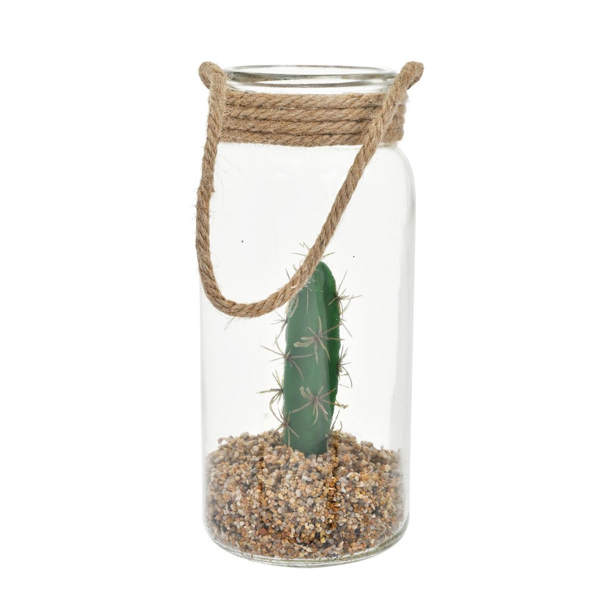 Planta Cactus en Tarro 11X24.5Cm