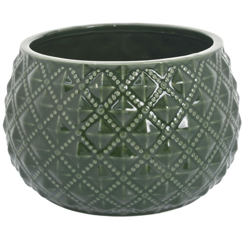 Maceta Verde 17X10.5Cm