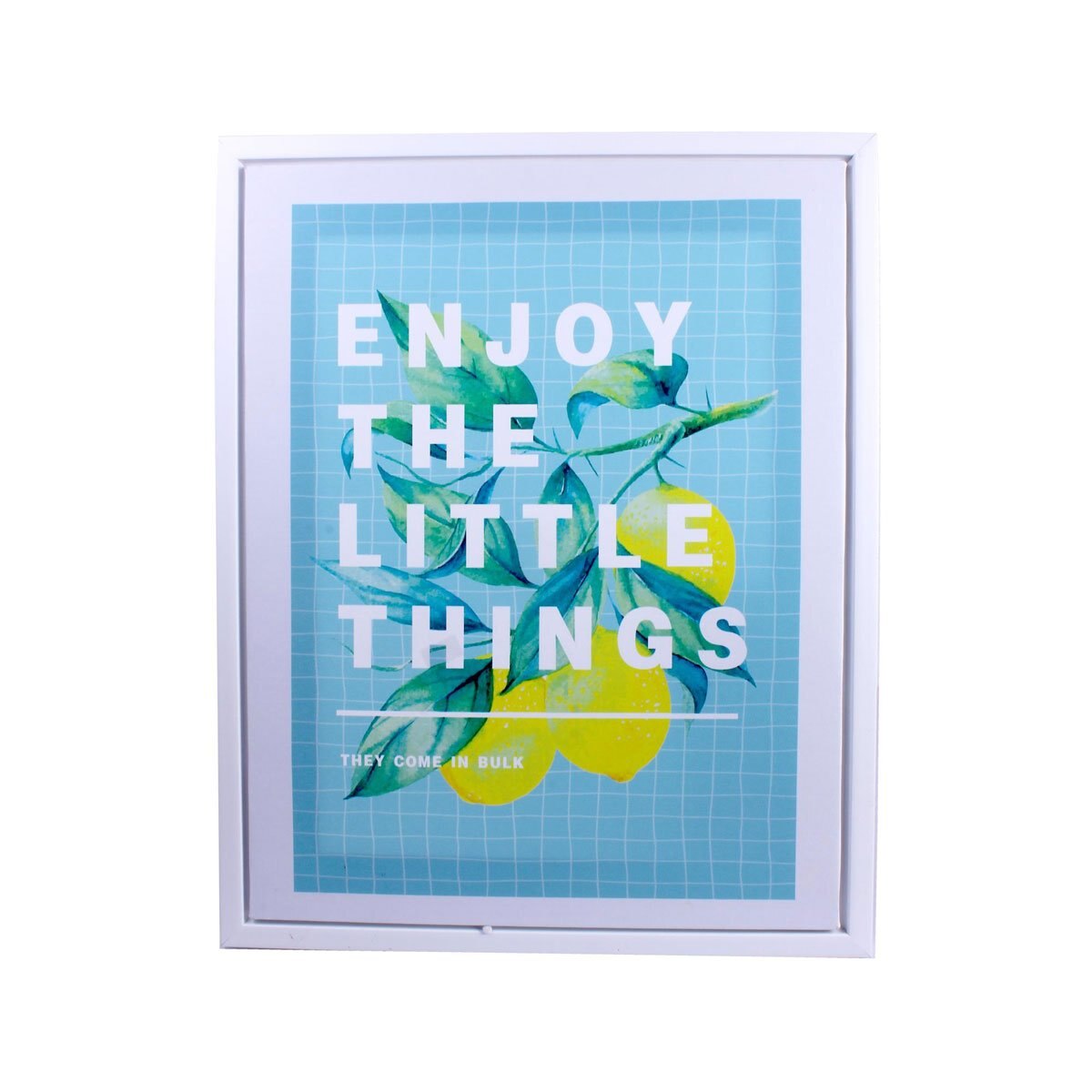 Cuadro Pared Frase Limones 40X50X2.5Cm