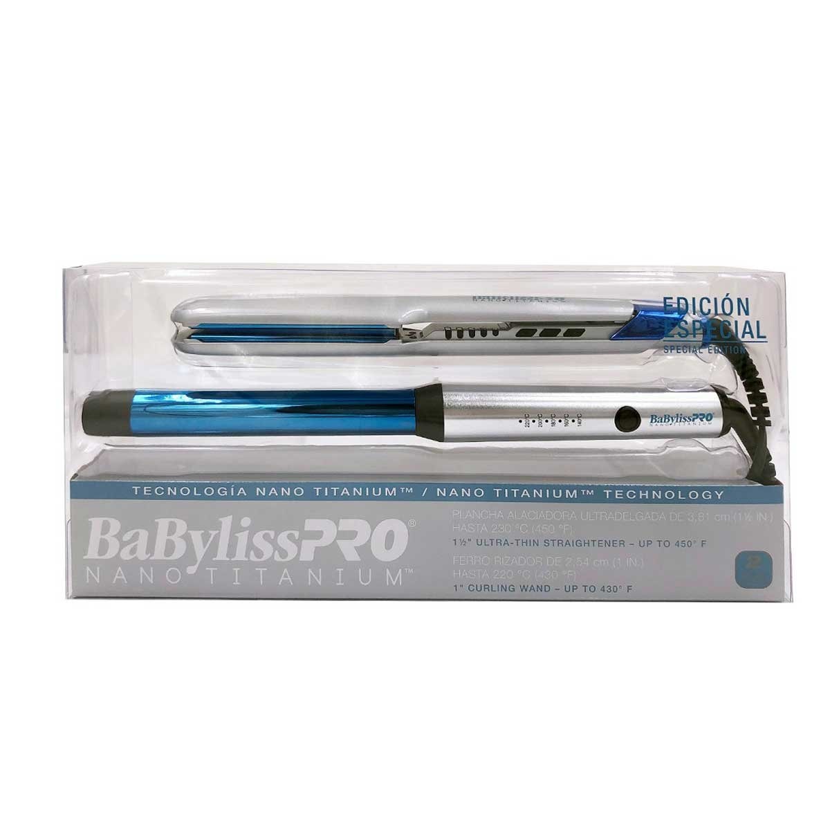 Set Babyliss Especial Iron Blue Ferro+Alaciadora