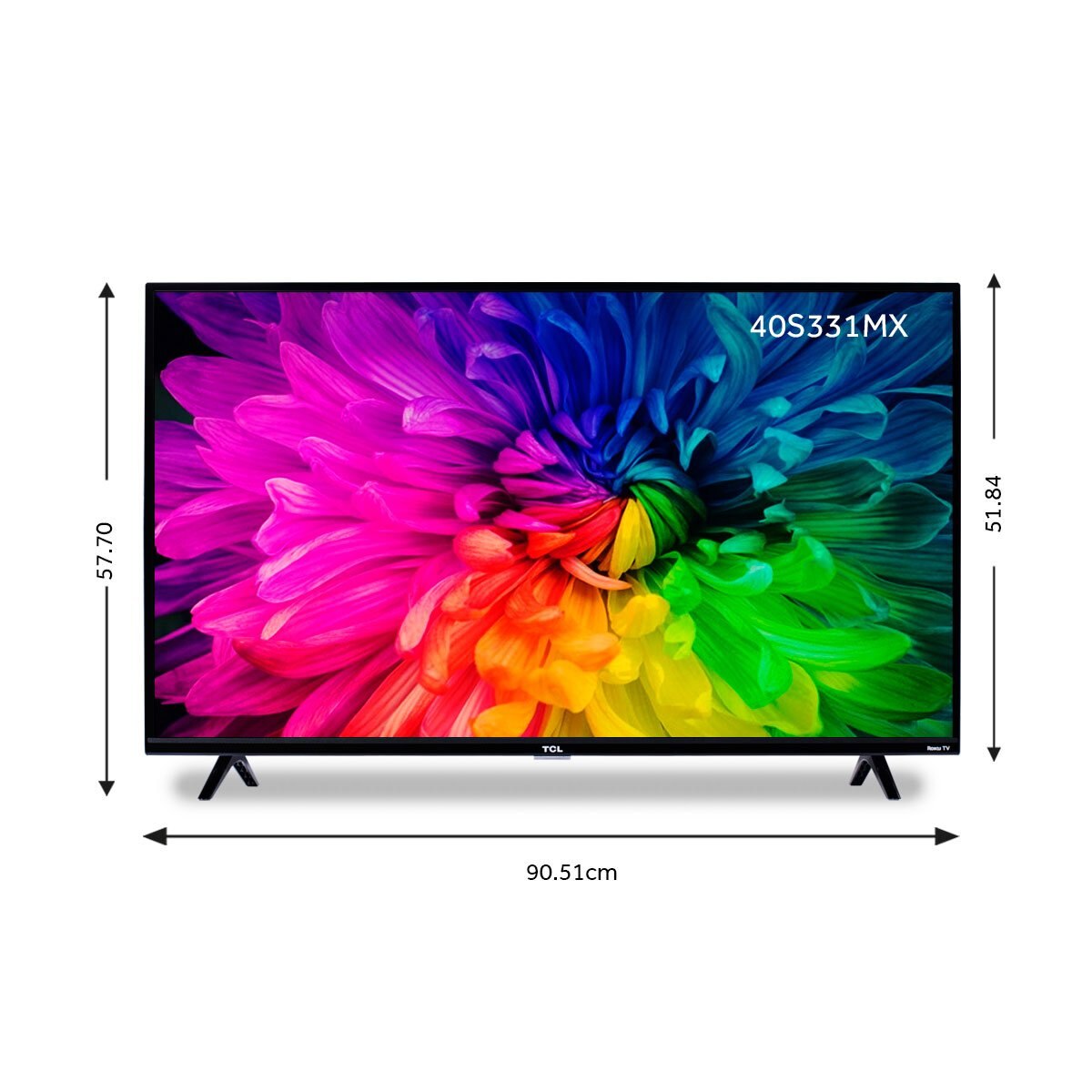 Pantalla 40" Led Fhd Roku Tv 40S331-Mx Tcl