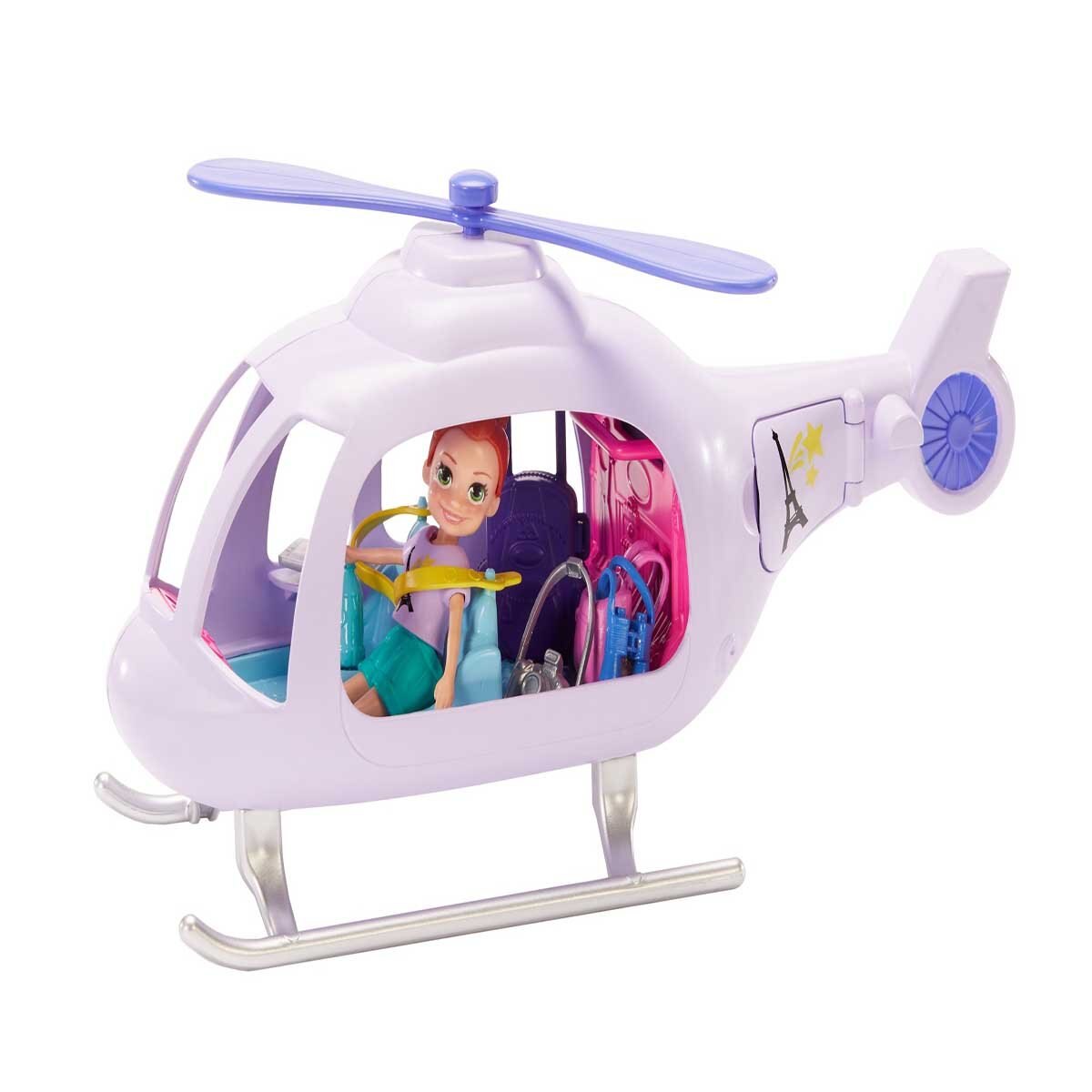 Polly Pocket Set de Juego Helicóptero de Aventuras Mattel